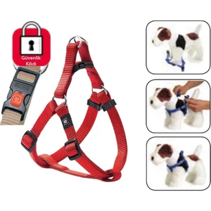 Kilitli Göğüs Tasma L 60-90Cm Kırmızı