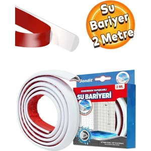 2 Metre Su Bariyeri Kapı Altı Sızdırmaz Su Tutucu Yapışkanlı Slikon Bant Bandı