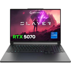 Game Garaj Slayer X7T-5070 C4 Intel Core I7 14650HX 64GB Ram 2tb SSD RTX5070 16" Qhd+ 180Hz IPS Freedos Oyuncu Laptop
