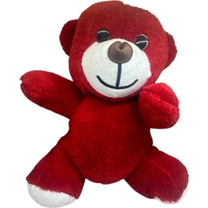 Kırmızı Peluş Oyuncak Ayıcık