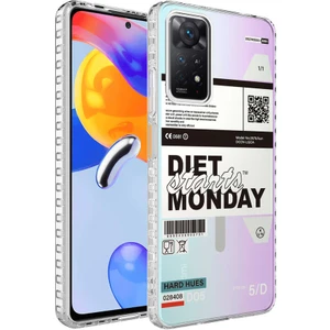 Xiaomi Redmi Note 11 Global Kılıf Airbag Kenarlı Renkli Desenli Silikon Zıvo Elegans Kapak-No5