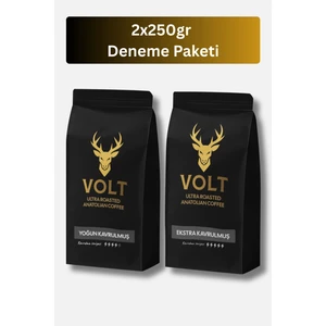 Volt Coffee Taze Çekilmiş Türk Kahvesi 2*250 gr | Yoğun ve Ekstra Kavrulmuş Eşsiz Lezzet