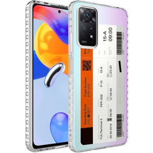 Xiaomi Redmi Note 11 Global Kılıf Airbag Kenarlı Renkli Desenli Silikon Zıvo Elegans Kapak-No1