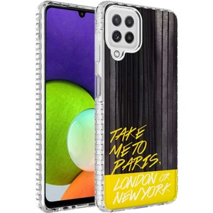 Galaxy M32 Kılıf Airbag Kenarlı Renkli Desenli Silikon Zıvo Elegans Kapak-No3