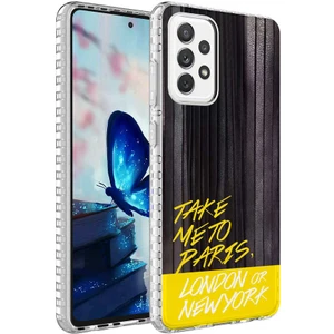 Galaxy A23 Kılıf Airbag Kenarlı Renkli Desenli Silikon Zıvo Elegans Kapak-No3