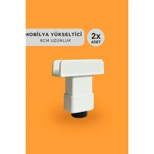 6 cm Yükseltici Mobilya Ayağı - U Meşe Ayak (2 Adet)