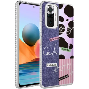 Xiaomi Redmi Note 10 Pro Kılıf Airbag Kenarlı Renkli Desenli Silikon Zıvo Elegans Kapak-No8