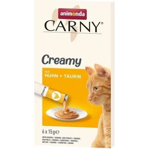 Snack Carny Tavuk & Taurin Kedi Kreması 6X15 gr