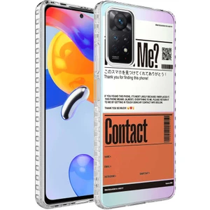 Xiaomi Redmi Note 11 Global Kılıf Airbag Kenarlı Renkli Desenli Silikon Zıvo Elegans Kapak-No6