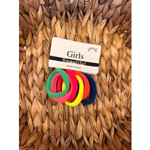 Şehrazat Handmade Tasarım 6lı Orta Boy Renkli Havlu Lastik Toka