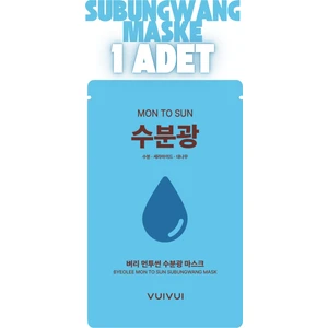 Tekli 1 Adet Solgun ve Donuk Ciltler Için Seramid Bambu Özü Probiyotik Içeren Subungwang Kore Yüz Maskesi