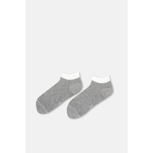 Gri Kadın Bambu Çorap