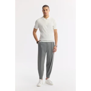 Avva Erkek Koyu Gri Klasik Bel Kırışmaz Teknik Kumaş Baggy Fit Pantolon A51Y3021