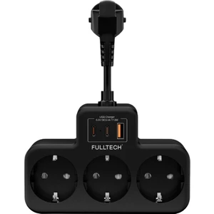 Akım Korumalı Priz, Duvar Priz Çoğaltıcı, 3x Priz Soketi, 2x Type-C Girişi, 1x USB Girişi, Çocuk Korumalı ve Isıya Dayanıklı Yapı, Aşırı Gerilim Koruyucu, 16A/3680W (Kablosuz)