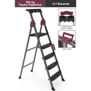51204 Comfort 4+1 Plastik Basamaklı Merdiven