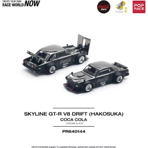 Pop Race  x Tiny 1/64 Coca-Cola Skylıne Gt-R V8 Drıf (Hakosuka)
