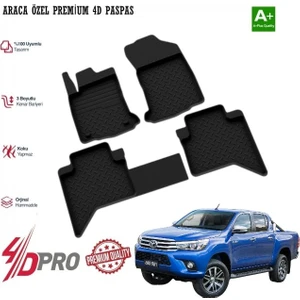 Hilux Araca Özel 4d Paspas 2017 2018 2019 2020 2021 2022 2023 2024