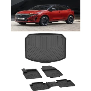 Nissan Qashqai 2022 ve Sonrası Benzin/hybrit 4.5d Paspas 3D Alt Rizline Bagaj Havuzu
