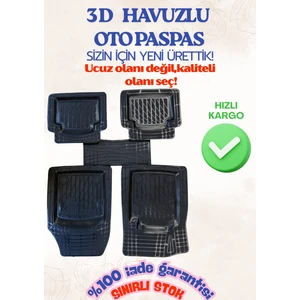 Volvo Xc-90 2026 Uyumlu 3D Havuzlu Paspas Özel Üretim Termoplastik Sağlıklı Malzeme