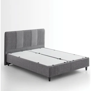 Bedding Wool Sense Tek Kişilik Baza - Başlık Set - Koyu Gri