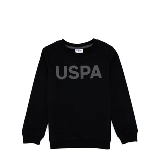 U.S. Polo Assn. Erkek Çocuk Siyah Basic Bisiklet Yaka Sweatshirt 50307801-VR046