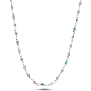 Dolce Rhodium Kolye 60 cm