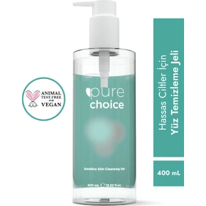 Pure Choice Hassas Ciltler İçin Temizleyici Yüz Jeli B5 Vitaminiyle 400 ml Vegan Formül