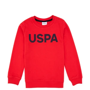 U.S. Polo Assn. Erkek Çocuk Kırmızı Basic Bisiklet Yaka Sweatshirt 50307801-VR030