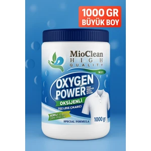 Mioclean Oxygen Power – Güçlü Toz Leke Çıkarıcı & Ağartıcı Çamaşır Deterjanı (1000 Gr) | Renkli ve Beyaz Çamaşırlar Için