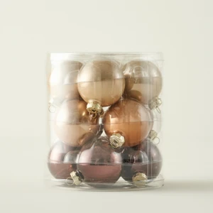 Bella Maison Christmas Yılbaşı Süsü 12'li Kahverengi (6 cm)