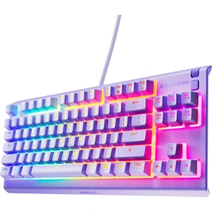 Steelseries Apex 3 Tkl Rgb Suya ve Toza Dayanıklı Türkçe Gaming Klavye – Lila