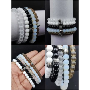 5'li Set Bijuteri Hediyelik Bileklik Seti - Unisex Günlük Hediyelik Kombin Aksesuar Bijuteri Bileklik