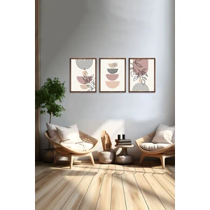 Dekoratif 3lü Tablo,ahşap Çerçeveli,soyut Tablo,duvar Tablo,duvar Susu,mutfak Tablo Cerceveli Tablo