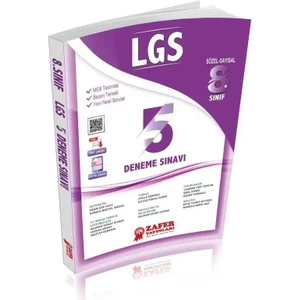 Zafer Yayınları 8. Sınıf LGS 5'li Deneme