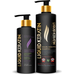 Liquid Keratin Kuru Mat Sert Kabaran Saçlar Için 2'li Keratin Bakım Seti