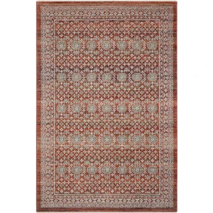 Cool Halı Hanedan Kiremit Rengi Halı Klasik Desenli Afgan Halı Dokuma Makine Halısı Oturma Odası Salon Halısı