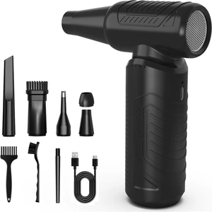 Alchemy Craft Basınçlı Hava Toz Alma Aparatı, 130.000 Rpm Kablosuz Üfleme Aparatı, Klavye Bilgisayar Araba Ev Için 3 Hızlı Ayarlanabilir Elektrikli Hava Toz Alma Aparatı (Yurt Dışından)