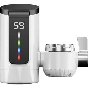 Sıcak Su Isıtıcı Musluğu Büyük Ekran Dinamik Dijital Ekran Banyo Mutfak Sıcak Su Isıtıcısı Ab Fişi (Yurt Dışından)