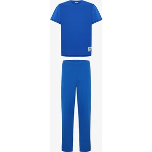 Erkek Future Slogan Baskılı Kısa Kollu Pijama Takımı