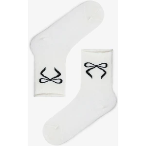 Love Bows Kız Çocuk Fiyonklu Pamuklu 4'lü Soket Çorap