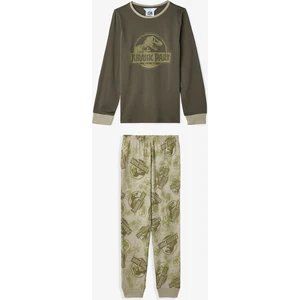 Haki Erkek Çocuk Jurassic Park Pijama Takımı
