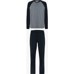 Lacivert Erkek Uzun Kollu Pijama Takımı