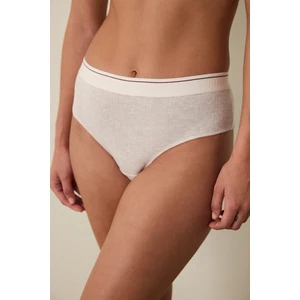 Bej Melanj Cheeky Düşük Bel Hipster Külot