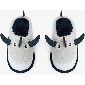 Açık Gri Erkek Çocuk Shark Nakış Detaylı Oypatik