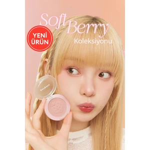 Pastel Tonlarda Sebum Dengeleyici Toz Allık Perıpera Pure Blushed Sunshine Cheek (26 Fluffy Berry)