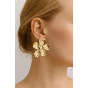 Gold Flower Papatya Küpe