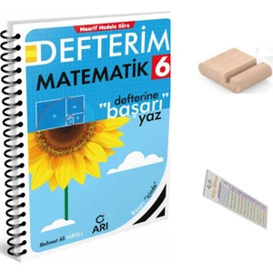 Arı 6. Sınıf Matematik Defterim Matemito Yeni Müfredat 2026 + Telefon Tutucu + Çözüm Ayracı