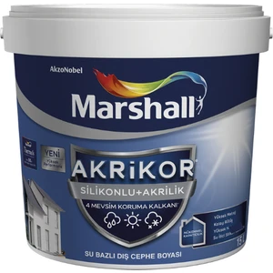 Akrikor Silikonlu + Akrilik Dış Cephe Boyası K8 15 Lt