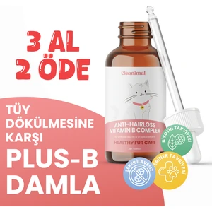 Kediler Için Tüy Dökülmesi Önleyici Plus B Damla – 50 ml