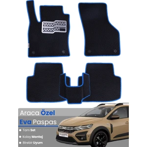 Dacia Sandero (2020-2025) Uyumlu Eva Paspas Tam Set – Birebir Uyum,su Geçirmez,kolay ve Hızlı Montaj